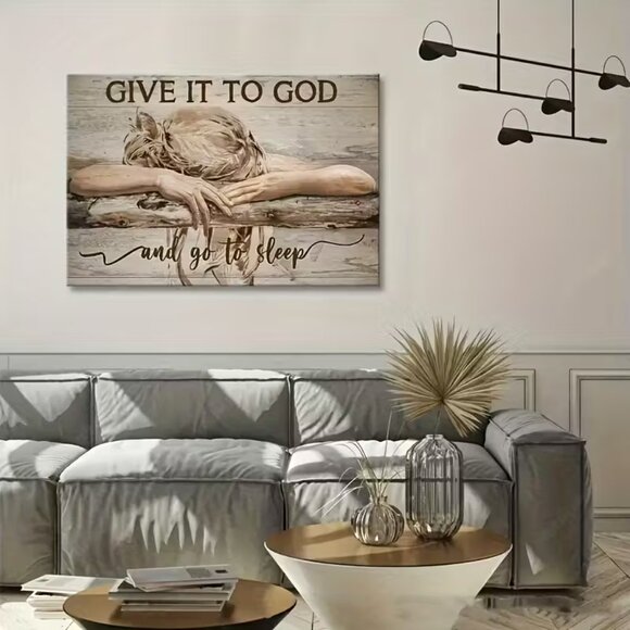 "Give It to God" Canvas Art - Ready to hang - Picture 3 of 4